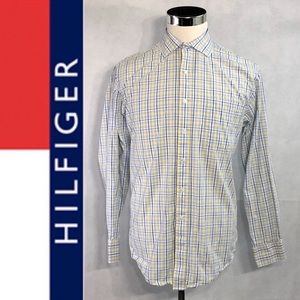 TOMMY HILFIGER Men’s Spread Collar Shirt Size L